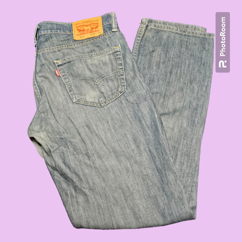 Levi's 511 W34 L35 relaxed fit medium wash jeans